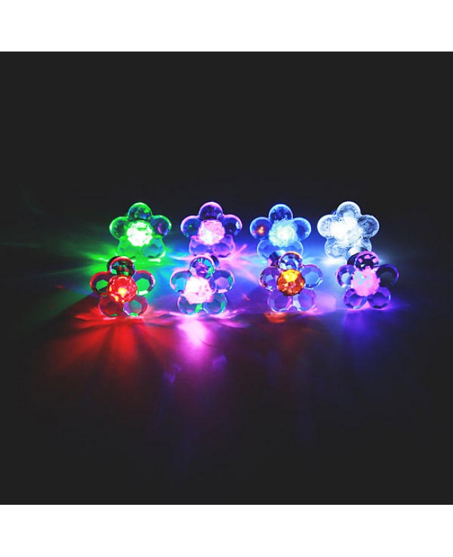 1pc Halloween Plum Blossom Led Light Ear Stud Dance Party Accessories