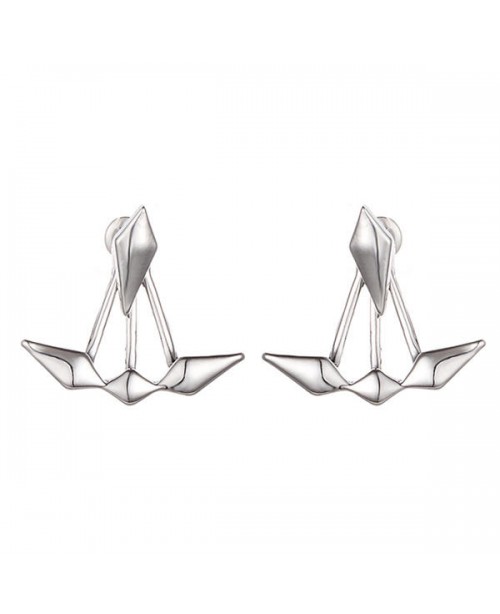 Vintage Gold Silver Ear Stud Punk Geometric Double...