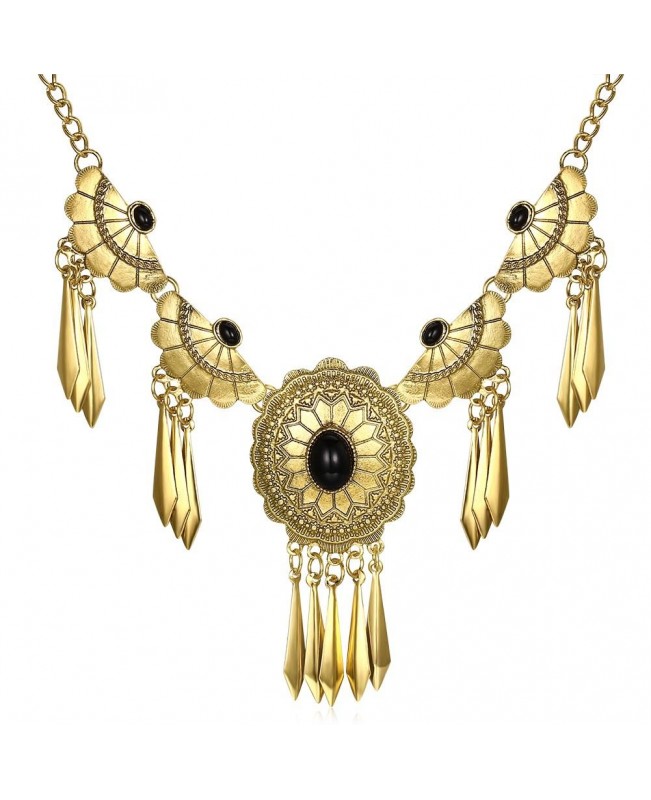 Elegant Women Statement Flower Jewelry Set Trendy Turquoise Party Jewelry for Female