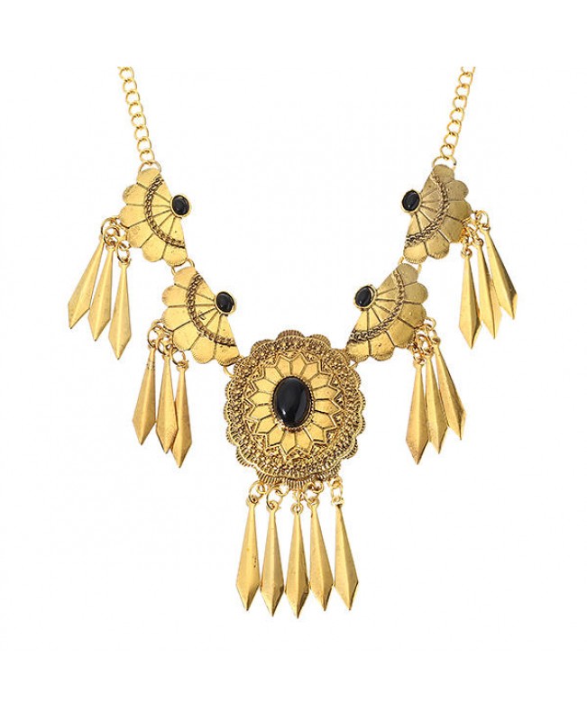 Elegant Women Statement Flower Jewelry Set Trendy Turquoise Party Jewelry for Female